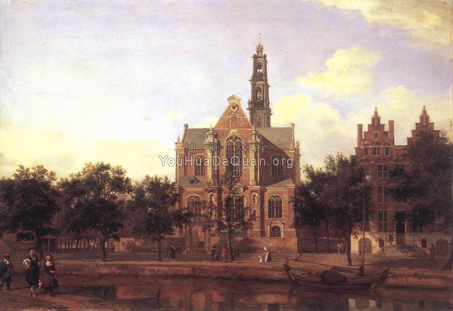 View of the Westerkerk, Amsterdam - 让·范·德·海登